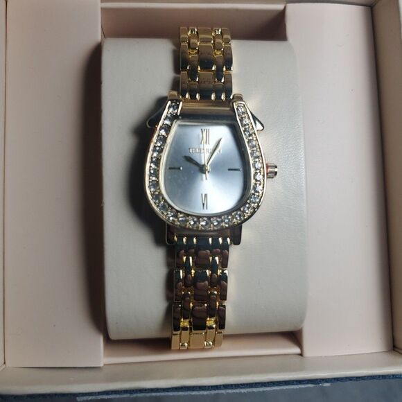 True Religion Women’s Gold Watch Crystal‎ Horseshoe Bezel Dress Jewelry New main image 4